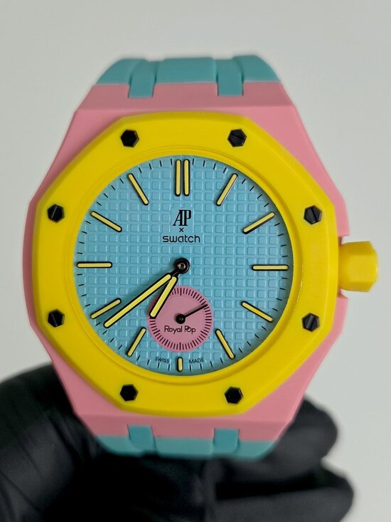 Swatch X AP Other - NEW Swatch X AP Watch - OTG Roz  + Bioceramic & Silicone Wrist Strap